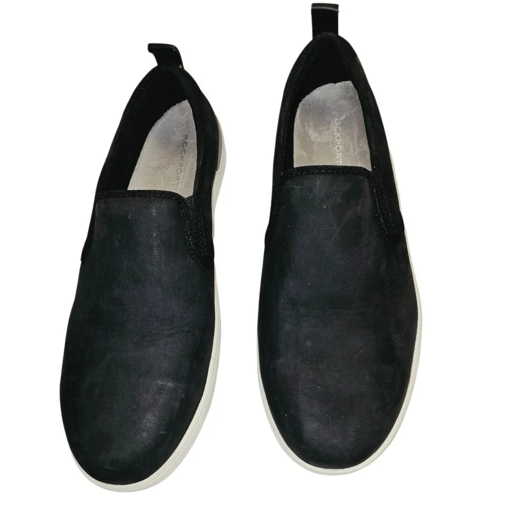 Rockport Works Womens RK643 Parissa Composite Toe Black Work Shoes Size 9.5